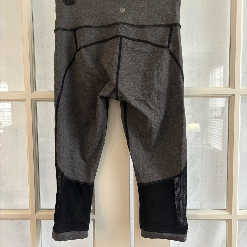 Gray and Black Workout Leggings